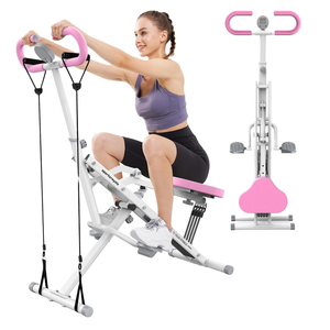 Chaise romaine d'entraînement pliable ergonomique et réglable <span class=keywords><strong>de</strong></span> haute qualité pour l'équitation, avec cadre métallique, couleur rose - Product Image 1