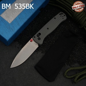 Couteau pliant Tredknix BM 535 S30V en acier inoxydable à pointe de lance à bord plat, manche en fibre de nylon, bouton de pouce, EDC, chasse en extérieur, OEM - Product Image 1