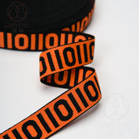 Sangle élastique personnalisée avec logo de marque, ruban jacquard imprimé en Spandex/Nylon, pour couture de ceintures de lingerie et de pantalons