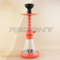 Chicha arabe moderne en métal à tube unique avec foyer fileté, ensemble complet avec tous les accessoires, prix de gros usine