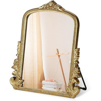 Miroir de table décoratif vintage en argent sculpté OEM, miroir d'appoint pour la décoration intérieure, vente en gros pour les distributeurs