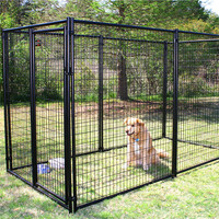 Offre Spéciale treillis métallique soudé robuste extra large enceinte maison extérieure Cage pour animaux de compagnie chien course chenil