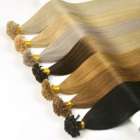 Extensions de cheveux humains brésiliens Remy non traités de haute qualité, pré-collées, à double trame, avec kératine, micro-liens, pour la vente en gros