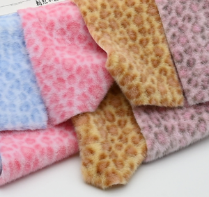 Estampado de pelo Alto y Bajo Estampado de leopardo de Marta Europea 5MM Juguetes Ropa Sombrero Tela de felpa - Product Image 6