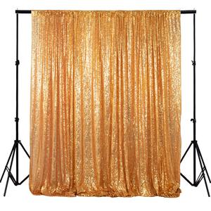 Vàng sequin Backdrop Rèm long lanh vàng nền màn lấp lánh Nhiếp ảnh Backdrop tiệc cưới sinh nhật tường trang trí - Product Image 1