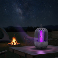 Lampe anti-moustiques portable IP65 rechargeable par USB, piège à mouches électrique pour camping, jardin, hôtel