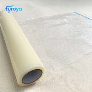 <span class=keywords><strong>Film</strong></span> de <span class=keywords><strong>protection</strong></span> auto-<span class=keywords><strong>adhésif</strong></span> <span class=keywords><strong>transparent</strong></span> en PE pour tapis, qualité machine, moulé par soufflage, en rouleau, pour <span class=keywords><strong>protection</strong></span> anti-poussière - Product Image 1