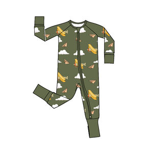 Bebek giyim bebek erkek kız fermuar Romper - Product Image 6