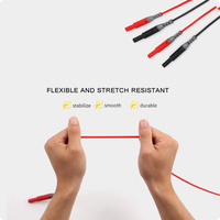 ETA4164B Cable de conexión de prueba moldeado por inyección de alta calidad Enchufe de 4mm con cable de instrumento de manga de seguridad