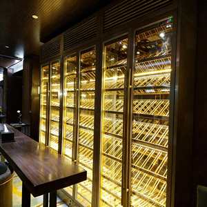 Armoire à vin moderne en acier inoxydable écologique pour la décoration de restaurants, bars, villas et maisons – Grande capacité - Product Image 2