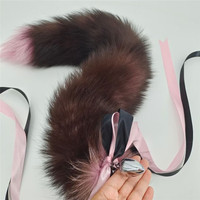 Plug anal en fourrure, modèle 'Fur Tails', véritable, prix de gros, pour femmes, motif renard, porte-clés, jouet sexuel pour adultes