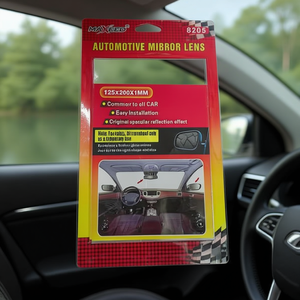 Lentille de rétroviseur automobile 125x200x1mm, compatible avec toutes les voitures, installation facile, effet de réflexion original - Product Image 3