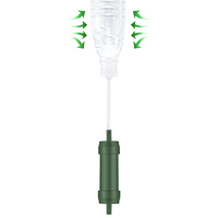 Paille filtrante à eau personnelle, filtre à eau portable pour kit de survie