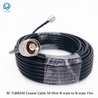 Câble coaxial LMR240 TNC mâle vers TNC mâle, connecteur RF à faible perte, câble de raccordement pour antenne de navigation GPS RTK sans fil