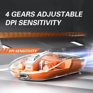 Thời Trang Trong Suốt Chuột <span class=keywords><strong>USB</strong></span> Có Thể Sạc Lại Chuột M133 Dpi 1200 1600 2400 Chuột Không Dây - Product Image 3