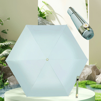 Parasol pliable moderne et minimaliste, structure rétractable et enroulable, revêtement noir anti-UV, résistant à l'usure, cadre renforcé en pongé