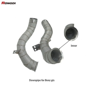 High Performance Exhaust Downpipe for Mercedes Benz AMG GT GTC GTS GTR 4.0T 2015-2017 Straight Pipe - Product Image 5
