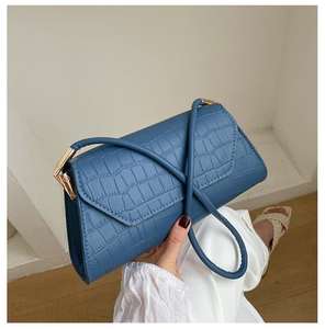 Bolso de mano para mujer con diseño de piedras de color sólido, bolso de cuero para mujer, bolso de hombro para mujer, gran éxito de ventas. - Product Image 3