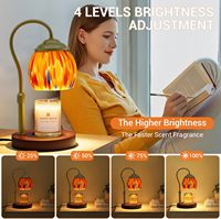 Lampe chauffe-bougie électrique avec minuterie, variateur d'intensité et hauteur réglable - Utilisation sur table en intérieur pour cadeaux de pendaison de crémaillère et d'anniversaire