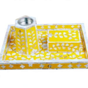 Porta Incienso Indio Ecológico Hecho a Mano con Bandeja Decorativa, Set de Regalo para Eid y Ramadán - Product Image 1