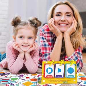 Material Escolar para el Hogar, Tarjetas de Memoria de Geometría Portátiles e Impermeables, Tarjetas Cognitivas de Formas para Niños Pequeños - Product Image 3