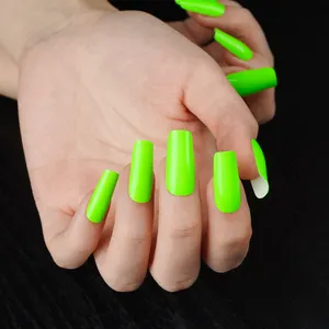 Nuovo effetto adesivi per smalto per unghie in tinta unita al neon strisce per unghie in Gel Semi-polimerizzate involucri per unghie artistiche
