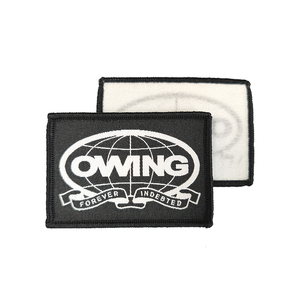 Patch tenun Logo kustom dapat ditutupi dengan perekat dan <span class=keywords><strong>Label</strong></span> tenun <span class=keywords><strong>Velcro</strong></span> untuk pakaian