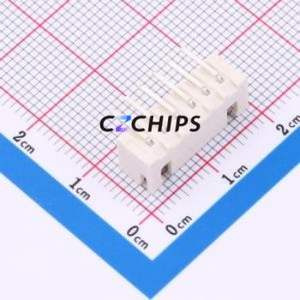 BX-XH2.54-6PWZ-GW Wire-to-Board Pin Header Bent Lead Through Hole,P=2.5mm Connector 1x6P 2.5mm Right Angle Insert XH - Product Image 2