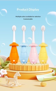 Spazzolino da Denti per Bambini a Forma di Ippopotamo, Setole Morbide, 0-8 Anni, Manico Corto, Spazzolino da Allenamento in Plastica, Vendita all'Ingrosso - Product Image 6