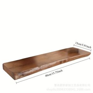 Solid wood single-panel <b>shelf</b>, <b>wall</b>-<b>mounted</b> bookshelf, solid wood <b>shelf</b>, <b>wall</b> hanging rack, original wood tiers - Product Image 4