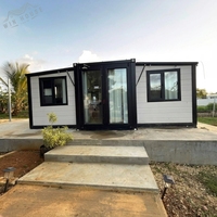 Maison conteneur extensible moderne préfabriquée, mobile et personnalisable, 20 pieds 40 pieds, pour jardin de villa, ou unité d'habitation complémentaire