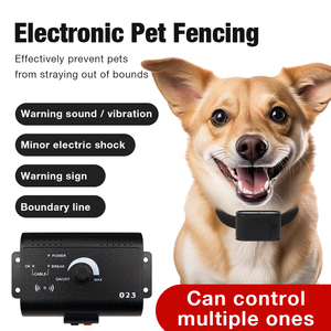 Nuevo Sistema de Cerca Eléctrica para Entrenamiento de Perros al Aire Libre, Control Remoto Inalámbrico Invisible, Collar con Sonido y Descarga para Uso Doméstico - Product Image 5