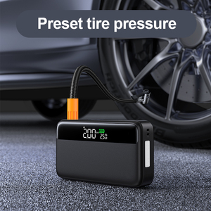 Arrancador <span class=keywords><strong>de</strong></span> Baterías Portátil con Compresor <span class=keywords><strong>de</strong></span> Aire, 10000mAh, 25mm, 30W, 2000A, Carga Rápida, Certificación CE, ROHS, FCC, para Camiones y Motocicletas, <span class=keywords><strong>de</strong></span> Fábrica OEM - Product Image 2