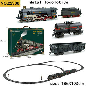รถไฟของเล่นตัวถังโลหะ ชุดรถไฟของเล่นแบบกำหนดเอง รถไฟของเล่นไฟฟ้าพร้อมควัน รถไฟของเล่นไฟฟ้าสำหรับเด็ก รถไฟของเล่นขนาดเล็ก - Product Image 1