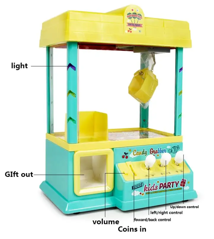 미니 자판기 아케이드 캔디 캡슐 게임 장난감, 가정용 전자 소형, 소녀 소년을 위한 선물