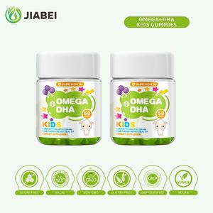مكملات غذائية للأطفال من مصنع جياباي، تصنيع حسب الطلب، أوميغا + دي إتش إيه على شكل حلوى جيلاتينية لدعم صحة العيون والدماغ والعظام - Product Image 4