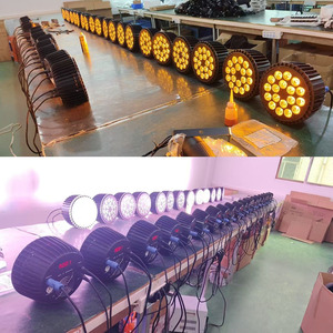 Đèn sân khấu DMX Wall Wash Light Spot, đèn phẳng RGBWY+UV 18x12w <span class=keywords><strong>Par</strong></span> dùng cho nhà hát, DJ, tiệc tùng, club - Product Image 6