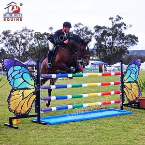 ShineHope <strong>Aluminum</strong> Equine Products Horse <strong>Show</strong> <strong>Jumps</strong> Training Wings for Horse <strong>Jump</strong> with Keyhole Track - Product Image 4