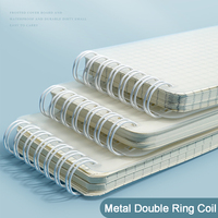 Cuaderno de bolsillo Cuaderno pequeño Espiral Mini diario Bloc de notas A7 Diario Escritura Memo Libro Planificador Rejilla forrada Papel punteado