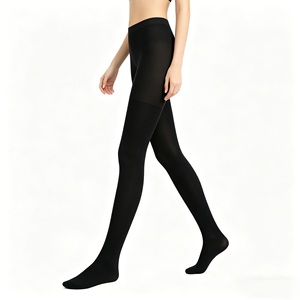 Collants <span class=keywords><strong>de</strong></span> compression pour femmes et hommes bout fermé <span class=keywords><strong>noir</strong></span> <span class=keywords><strong>opaque</strong></span> 20-30mmHg <span class=keywords><strong>bas</strong></span> <span class=keywords><strong>de</strong></span> compression gradués - Product Image 2