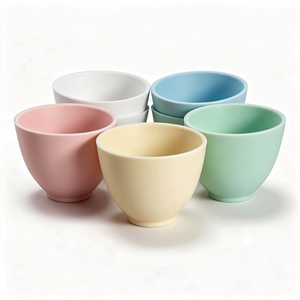 Xinyue Soft <b>Silicone</b> Mask Reusable Beauty Mixing Bowl Leak Resistant Easy Clean White Face Care Tool - Product Image 5