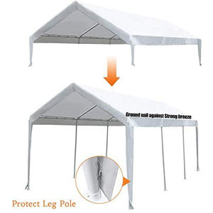 HOMFUL PE Car hangar tissu abri <span class=keywords><strong>de</strong></span> stockage couverture étanche parc <span class=keywords><strong>Garage</strong></span> voiture auvent <span class=keywords><strong>Garage</strong></span> tente abri <span class=keywords><strong>de</strong></span> voiture <span class=keywords><strong>en</strong></span> plastique voiture Mobile <span class=keywords><strong>Garage</strong></span> - Product Image 6