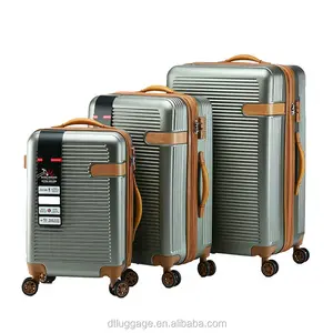 Sport Trolley Bag Hard Case Luggage Cheap Lightweight 4 Wheel Set Of 3 Suitcase