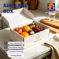 Boîte en carton ondulé pour avion, super résistante, imperméable, taille personnalisée, doublure en mousse, impression de logo personnalisée, 30x20x15, marchandises légères