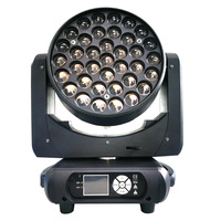 Lyre 37X15W RGBW 4in1 full colour Zoom Wash Moving Head Lights Cabeza movil wash avec Circle Pixel pour Audio Video & Lighting
