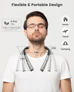 Glocusent Nâng Cấp Trọng Lượng Nhẹ Linh Hoạt Xách Tay 1000MAh Có Thể Sạc Lại 3 Màu Thay Đổi Độ Sáng Mắt Chăm Sóc <span class=keywords><strong>LED</strong></span> Cổ Đọc Sách Ánh Sáng - Product Image 6