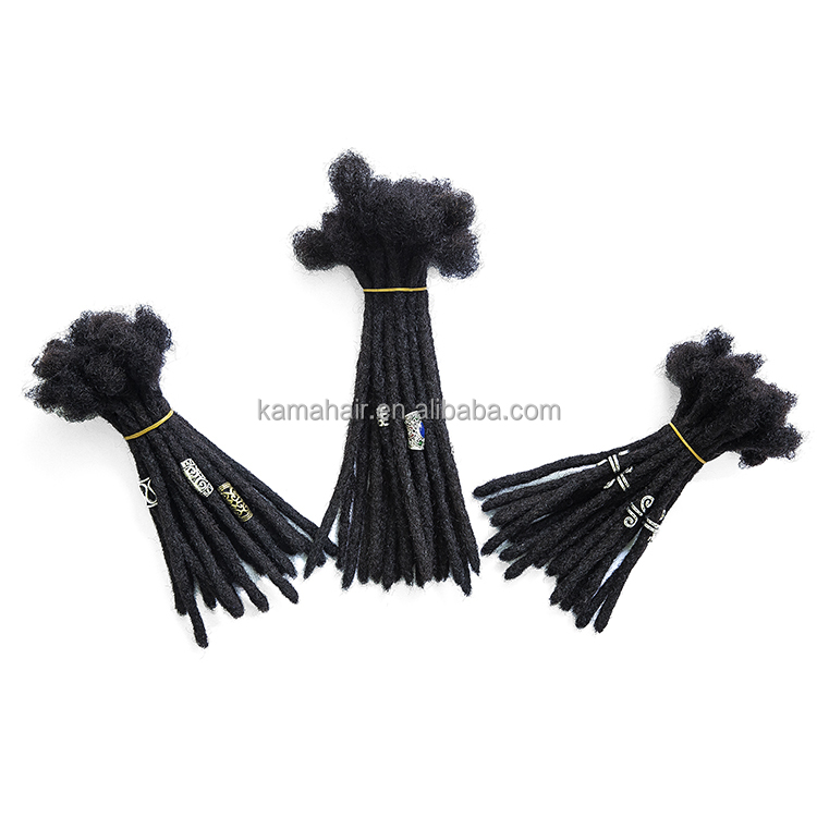 0.6 Human Hair Dreadlocks Extensions Loc Bulk Dread Lock Human Hair Wholesale Crochet Braid Hair Remy Brazilian Locs Afro Kinky