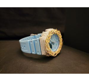 Montre en acier inoxydable avec quartz et moissanite sertie de diamants, style brillant de qualité supérieure pour un attrait de mode distinctif - Product Image 6