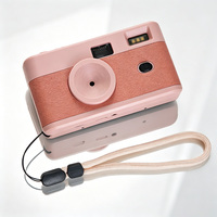 Kamera Digital Retro Gaya Film Tanpa Layar 8MP, Kamera Digital Mini Isi Ulang dengan Flash, Type-C dan Dukungan Kartu TF