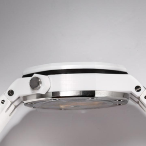 Relojes Mecánicos para Hombre, Reloj de Metal, Estilo Moderno, Reloj Automático de Lujo para Hombre, Cerámica Blanca de 42 mm, Correa de Buceo de Goma - Product Image 4